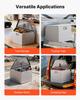Trailer Tongue Box, 838 x 483 x 457 mm Aluminum Trailer Tongue Tool Box, Heavy Duty Storage Organizer with Lock & Keys, Utility Tool Chest for Pickup