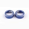 For Toyota RAV4 -2024 Blue Air Condition Knob Button Ring Cover Decor Pair