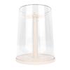 Doll Rotating Clear Display Case Transparent Figures Doll Protective Storage Box for Doll Collection