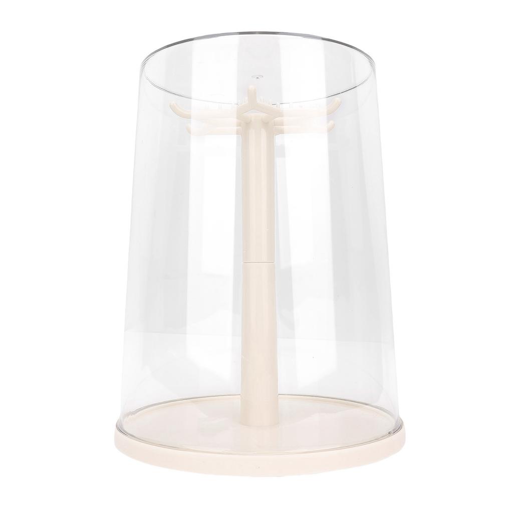 Doll Rotating Clear Display Case Transparent Figures Doll Protective Storage Box for Doll Collection