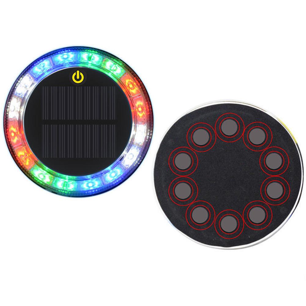 Truck Solar Powered Warning Flashing Lights Anti Collision Truck Tail Flashing Light Touch Switch Wireless Strobe Triangle Lamp