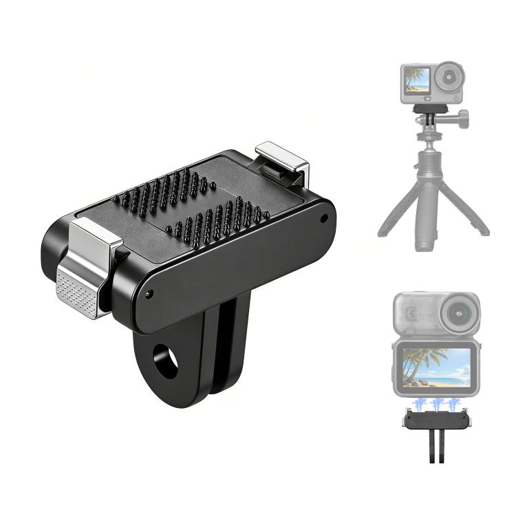 For DJI Osmo Action 6 / Nano PULUZ Plastic Magnetic Quick Release Base Mount (Black) чёрный