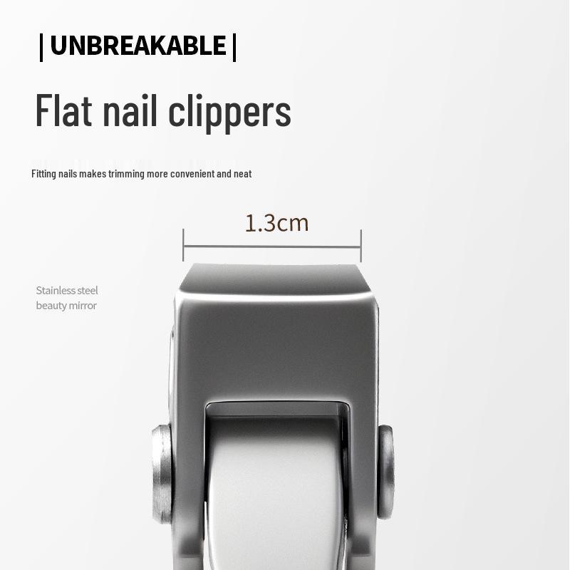 In-Stock Stainless Steel Anti-Splash Nail Clippers for Thick or Hard Nails - Ideal for Elderly, Large Opening Design