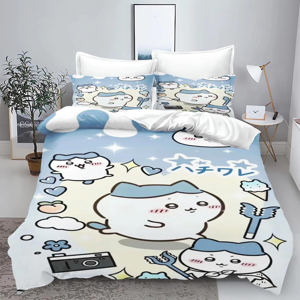 Chiikawa Bed Cover Collection Bed Cover 3-Piece Collection 1 Quilt Cover Universal, Suitable For Children And Adults Covers Twin Size Size Sets
