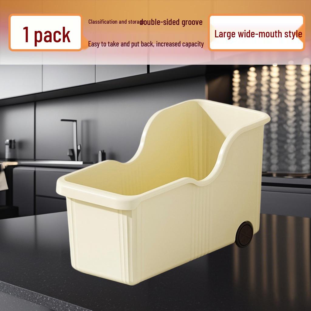 Rolling Kitchen Cookware and Seasoning Storage Basket 990₽