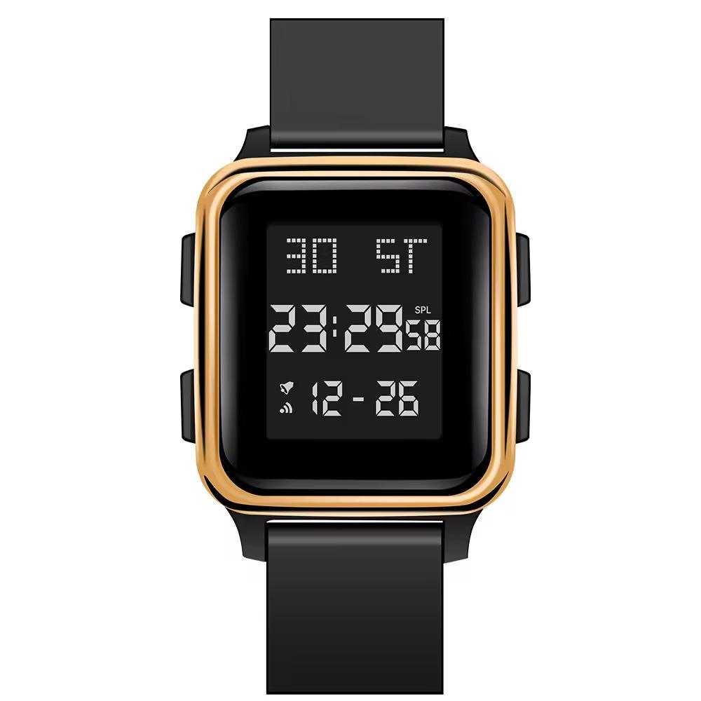 New Trend Outdoor Sports Multifunctional Electronic Watch Square High School Men'S Electronic Watch Chronograph Watch