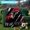 Custom Name Blanket Atlanta-Falcons Rise Up Blanket Bedding Blanket for Travel, Camping, Living Rooms, Offices, Sofas, Fan Christmas gift