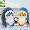 1 Piece Cute Stuffed Animals Soft Plushies Doll Toys Pillow 20Cm Anime Shark Cat Plush Toy Birthday Gift For Kids Adults