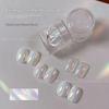 Moonlight Pastels: Iridescent Rainbow Laser Nail Art Powder