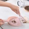 Small Broom Dustpan Set for Home Mini Dustpan Brush Set Handheld Hangable Whisk Broom for Table Countertop Key Board