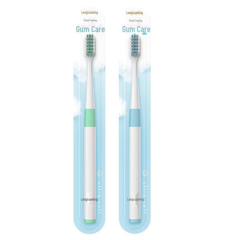 

Зубная щетка Cloud Feel с мягкой щетиной для защиты десен - Взрослая и чувствительная межзубная щетка, Семейная упаковка зелёный