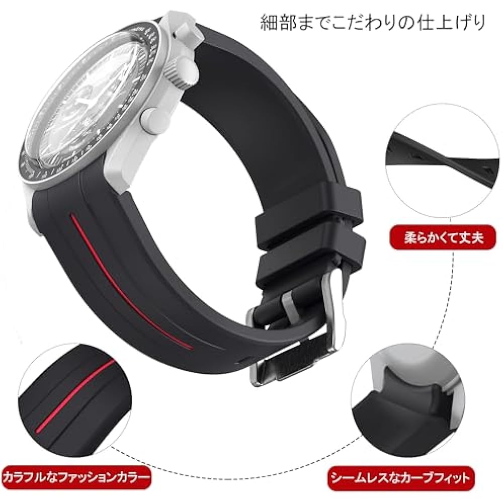 20mm Watch Band for Omega X Swatch MoonSwatch Watch Strap Omega and Swatch Band Rubber Watch Band...