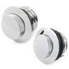 Motorcycle Left+Right Thread Flush Pop Up Gas Cap Vented Fuel Tank Cover For Harley Davidson Road King Softail Dyna