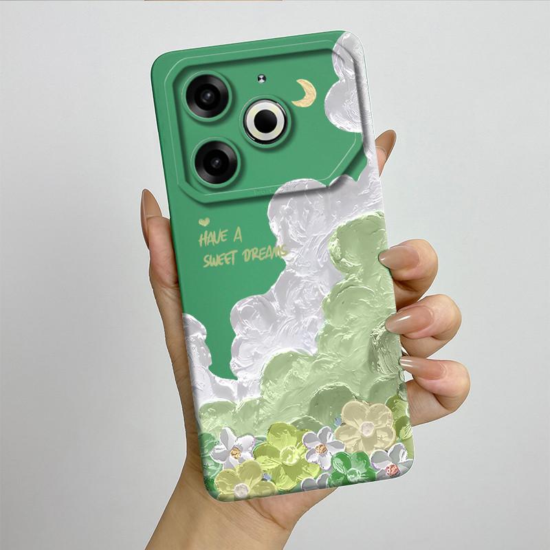 Per Tecno Pova 6 Neo Custodia POVA6NEO Silicone TPU Morbida Custodia per Telefono Verniciata Stampata Antiurto Protettiva Cover Posteriore