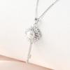 925 Silver Platinum Plated Pearl Key Women's Necklace
