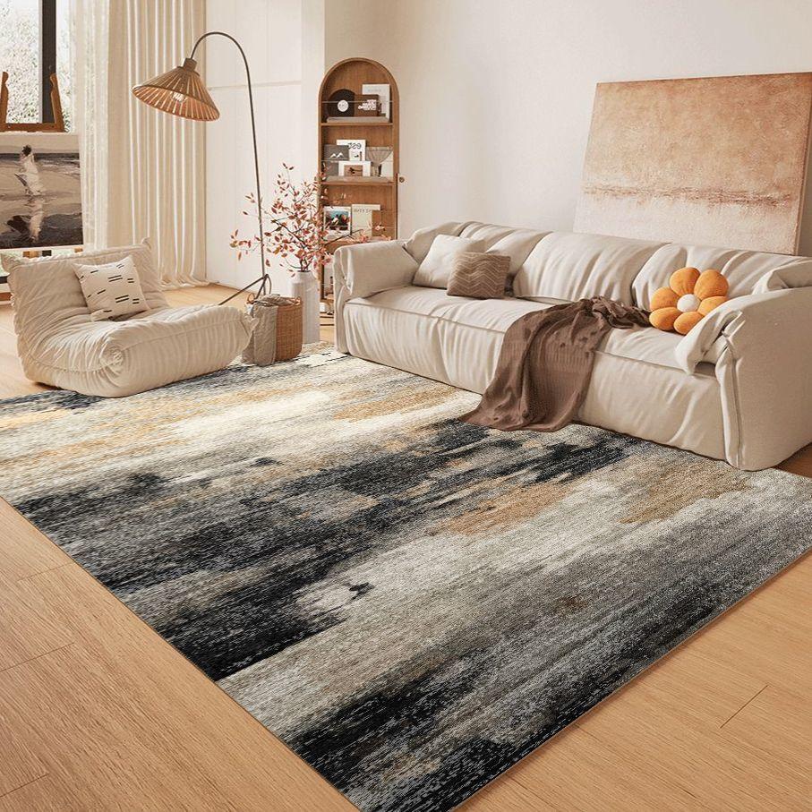 Vintage Floral Area Mat - Non-Slip Backing, Machine Washable Mat - Lightweight Thin Profile for Living Room, Bathroom, Kitchen Easy To Clean Decor Mat