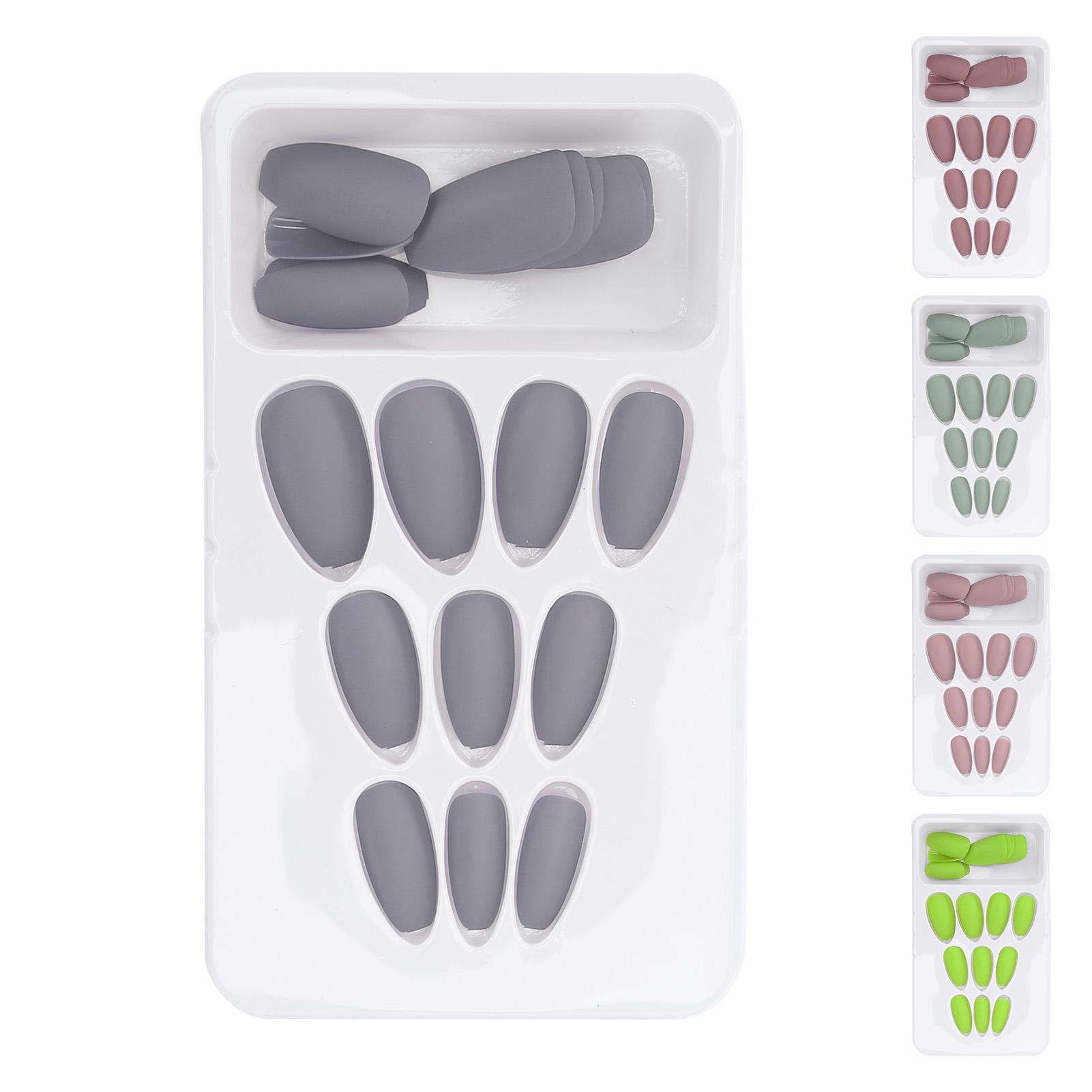 

24 шт. матовые накладные ногти с полным покрытием, накладные ногти, маникюрный инструмент для женщин и девочек