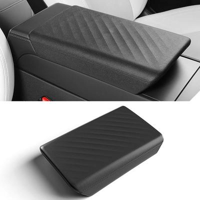 Center Console Armrest Cover for Tesla Model 3 2011-2025/Model Y Juniper 2025, TPE Soft Case Center Console Lid Accessories