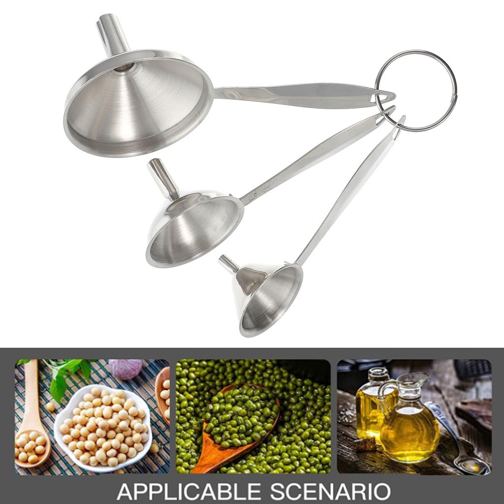 3 Stück Trichter Spender Sieb Ausgießen Wasser Öl Flüssigkeit Transfer Fülltrichter Filter