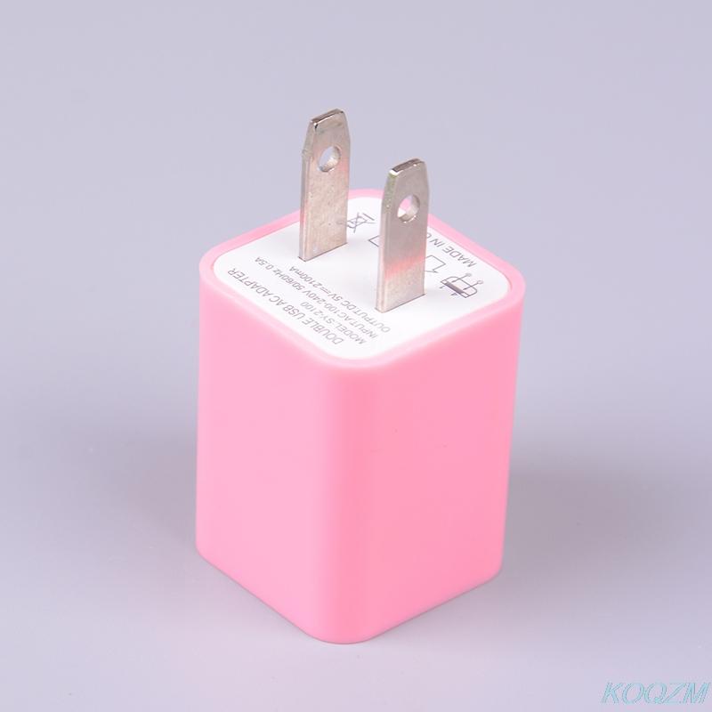 

5V 1A Dual 2 Port USB AC Wall Home Charger Power Adapter US Plug FOR Phone Universal Travel US