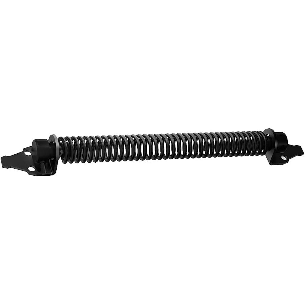 skysen 14" Fence gate Spring self Closing and Adjustable for Wooden or Vinyl Fence,Carbon Steel,Black(gate spring-14)