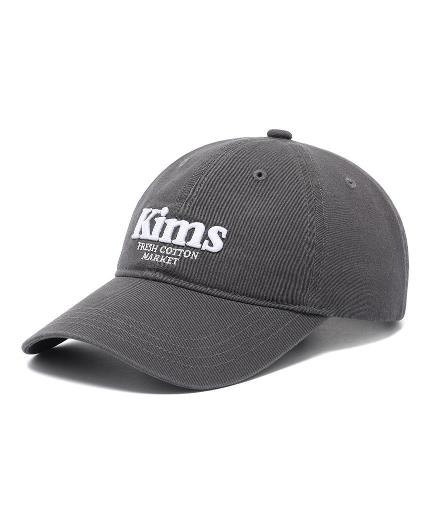 Kimseupeulesikoteunmakes Kims Bam Logo Ball Cap Charcoal