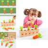 Wooden Digital Carrot Pulling Game For Kids Educational Toy For Ages 3 To 4