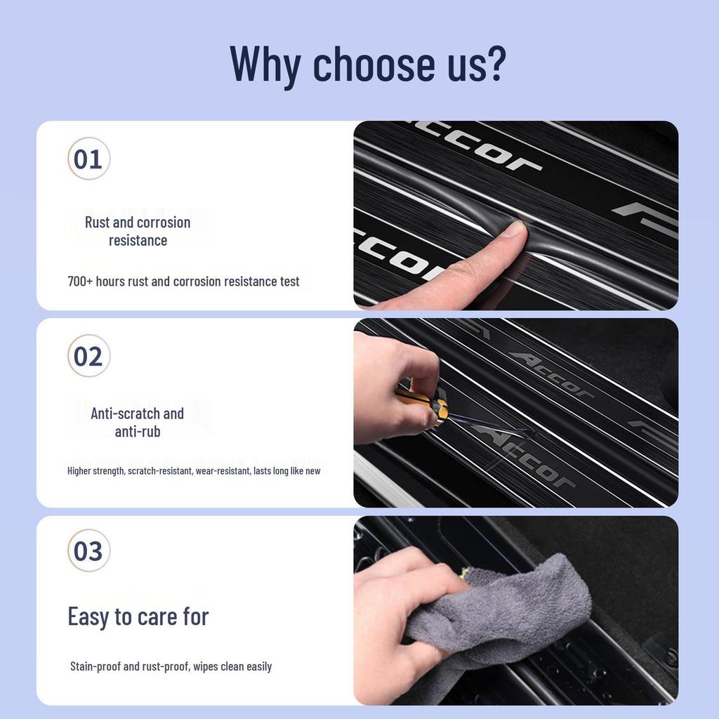 Stainless Steel Sill Scuff Plates & Welcome Pedal for Changan Deep Blue S05/S07/S09/SL03/L07/G318