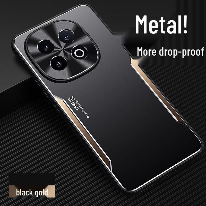 iQOO15 Metal Matte Protective Case: Full Lens Coverage, Anti-Drop, Unisex Design