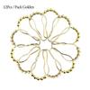 12pcs/set Stainless Steel Curtain Hooks Bath Curtain Rollerball Shower Curtain Rings Hooks 5 Rollers Polished Satin Nickel Ball