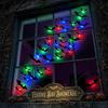 Halloween 3D Black Bat Wall Stickers LED Luminous Bat Decals Scary DIY Window Wall Decor Halloween Party Haunted House Ornament