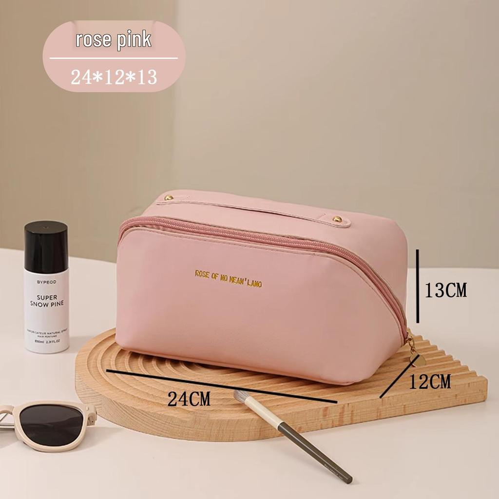 Premium Large Capacity Women's Cosmetic Bag: Portable Travel Makeup Organizer Case