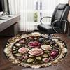 1pc Office Carpet Chair Mats Elegant Floral Medallion Perfect for Decorating Office Chairs, Living Rooms, Or Bedrooms