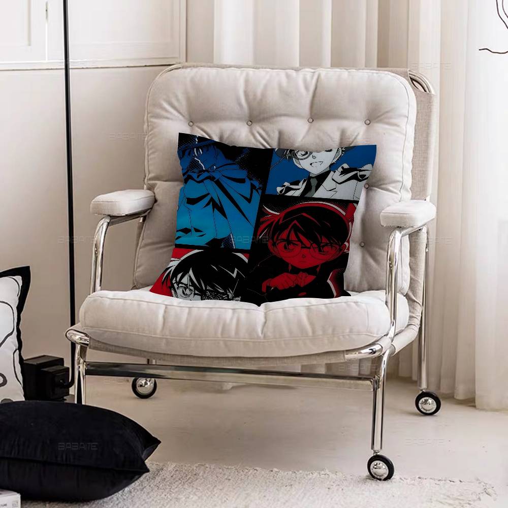 Тайна Д-Детектив К-Конан Наволочка Декоративная подушка Диван Домашний декор Чехол Наволочки 12x12Inch