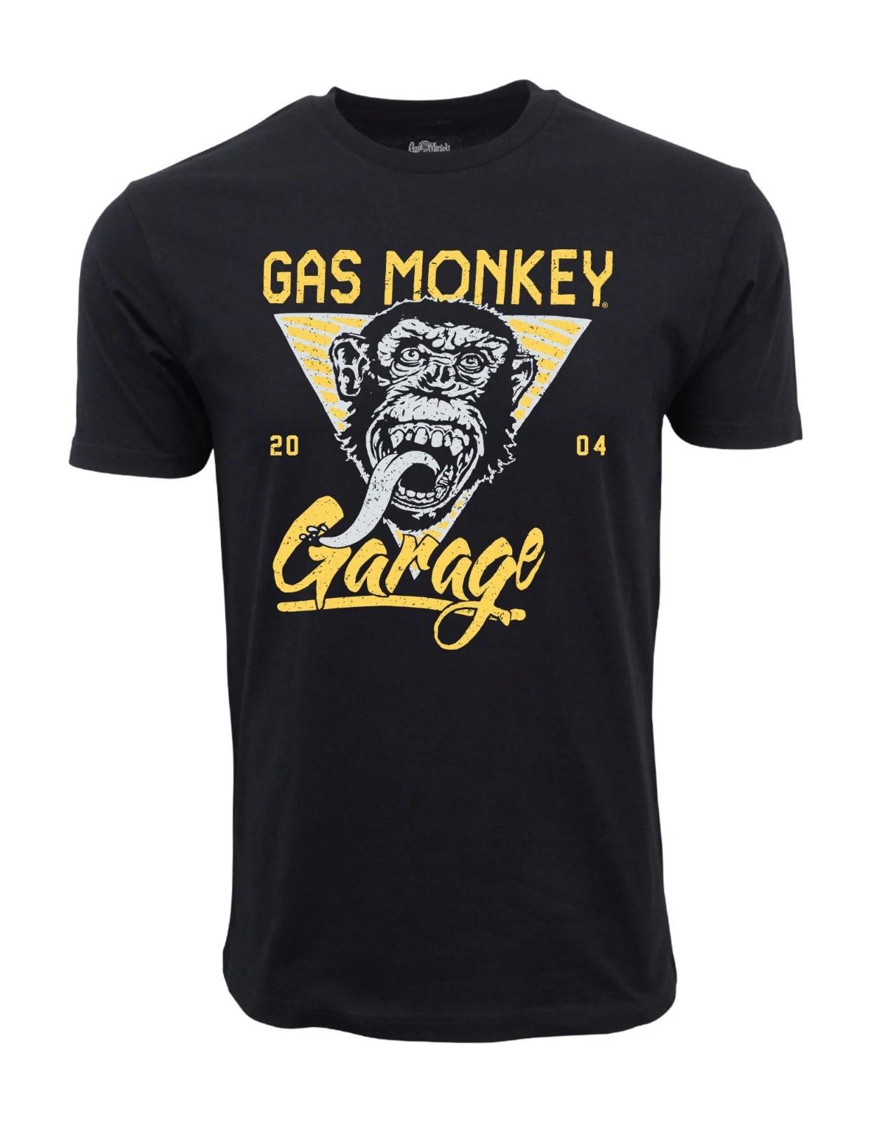 Unisex Adult Casual Graphic Gas Monkey Established Graphic T shirt ... XL
