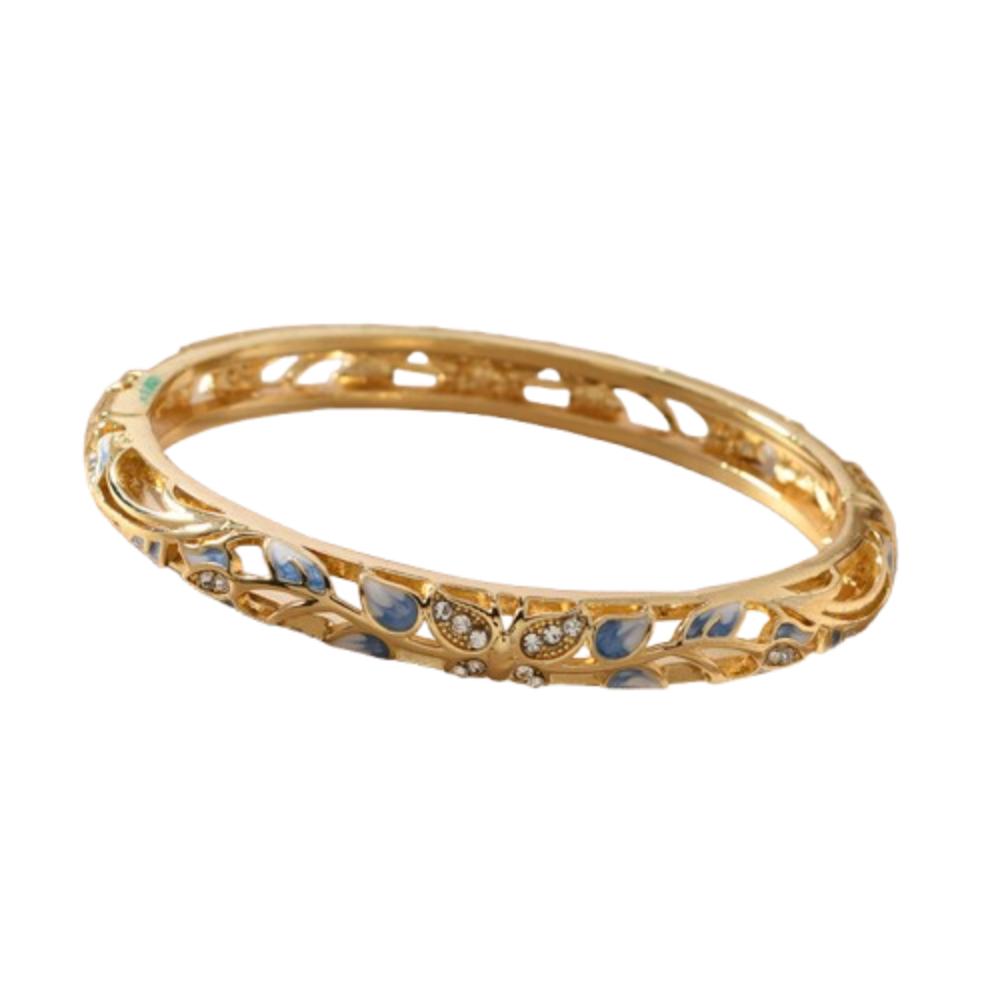 Traditional Vintage Cloisonne Bangle Enamel Women's Hand Bracelet  Jewelry Gifts