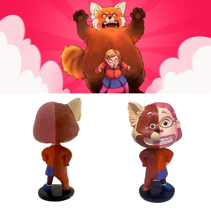 2022 Latest Turning Red Cartoon Doll Perfect Car Dashboard Ornament