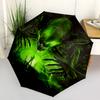 1 PC Automatic Folding Umbrella - Alien Pattern Portable Foldable Design With 8 Ribs Christmas Birthday Gifts