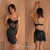 Lace Push-Up Backless Nightdress Lingerie Set
