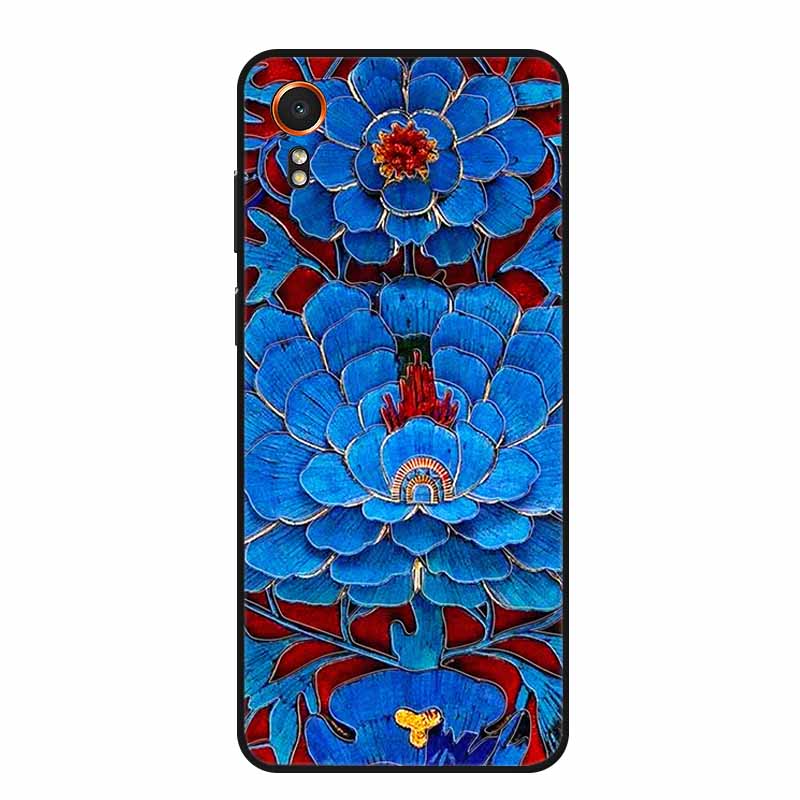 3D Emboss Case For Samsung Galaxy Xcover7 Phone Case Relief Flowers Soft Silicone Back Cover For Samsung Xcover 7 Case Shell Bag