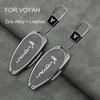 For Voyah Free I-Land Dreamer - Zinc Alloy Leather Car Key Case Cover Shell Fob Keychain Auto Key Protection Accessories