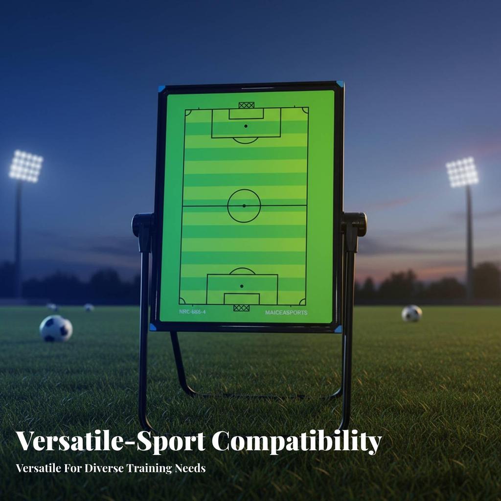 Freestanding Soccer Board Wipe-Clean Strategy Portable Double-Sided
