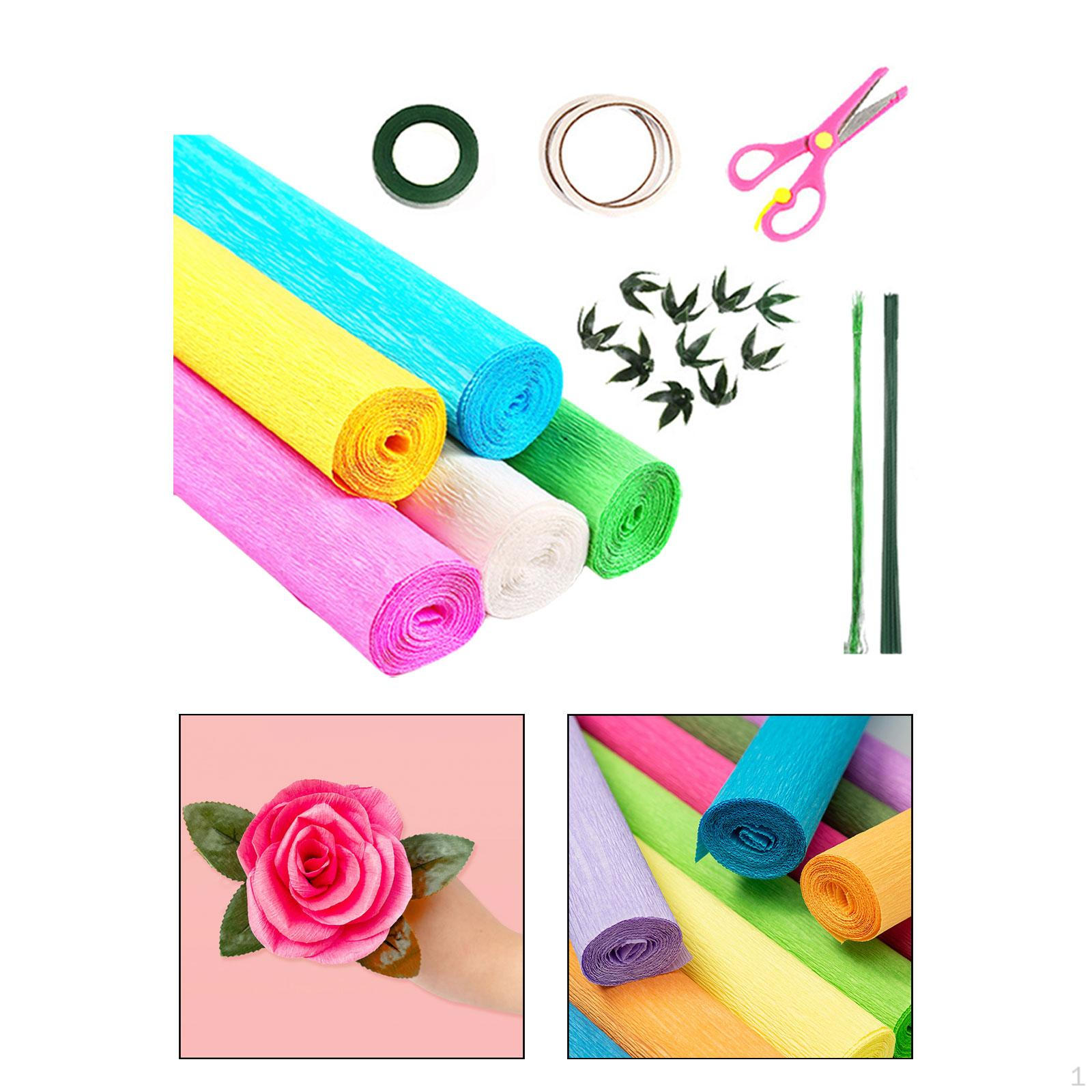 Набор для изготовления цветов из крепированной бумаги для украшения вечеринки Style B