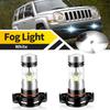 2PCS LED Fog Lights For Car For Jeep Patriot 2010 2011 2012 2013 2015 H16(EU) 5202 PS19W High Power Fog Lamp 100W Anti Fog Bulb