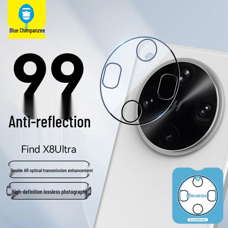 

OPPO Find X8 Ultra Tempered Glass Camera Lens Protector