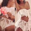 Women Sexy Lingerie Erotic  Sleepwear Lace Bra Dress G-String