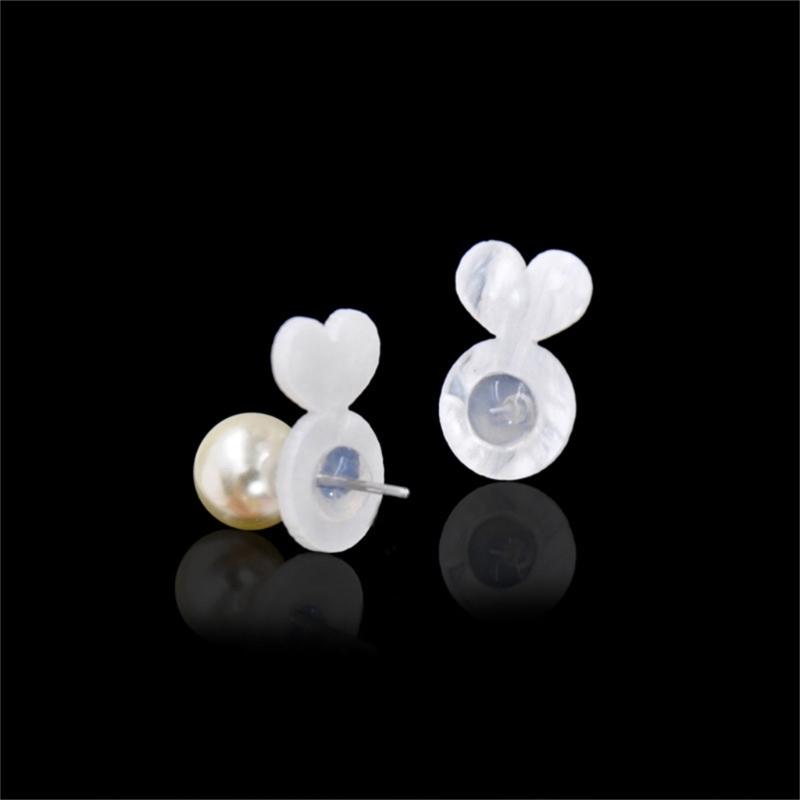10 Pieces Comfortable Sturdy Acrylic Earring Backs Jewelry Accessory for Sensitive Ears Ensures Secure Fit All Day