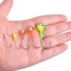 75Pcs Fishing Jig Heads Hooks Round Jig Head Fishing Lures Crappie Jig Heads Hooks for Bass Trout Crappie Walleye Fishing Tackle