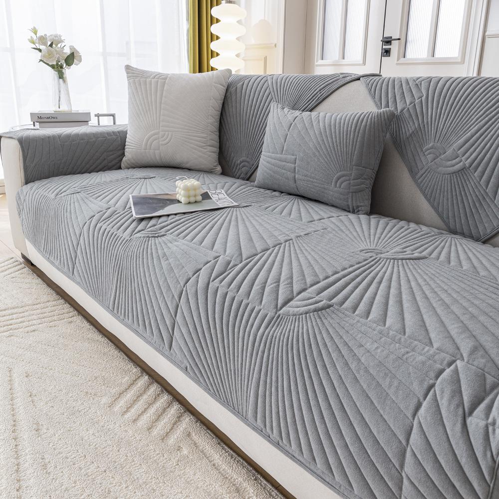 

Cream Blizzard Velvet Sofa Cushion Autumn And Winter Non-Slip Cushion Premium Sofa Cover Seat Cushion Cover 70*70cm