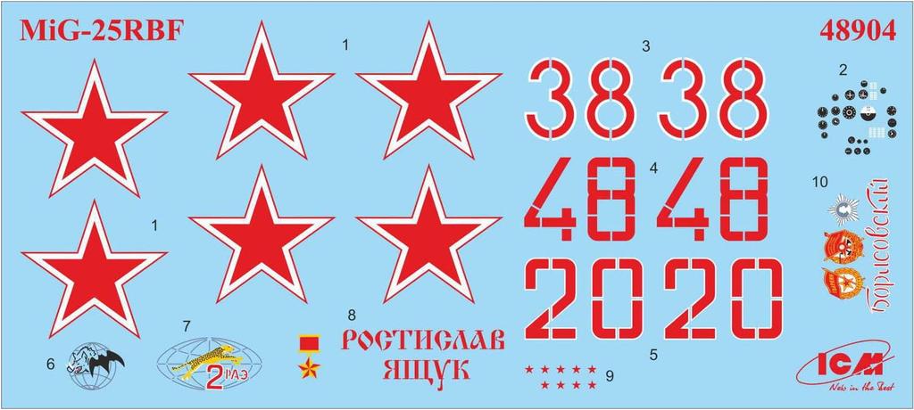 ICM scale Soviet Air Force RBF plastic model kit 48904 1/48 MiG-25